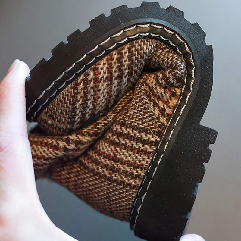 Новинка осенние детские Ботинки Martin ботинки из натуральной кожи для маленьких