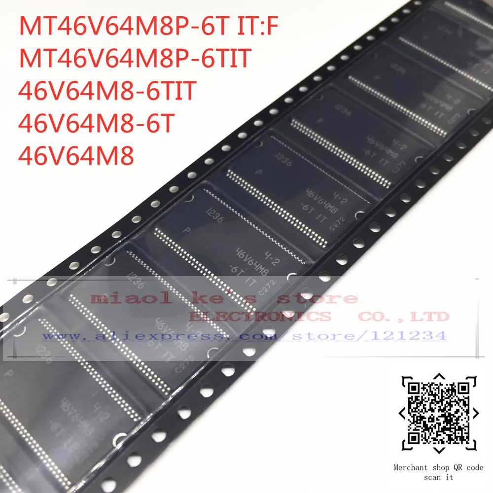 [5 шт. ~ 10 шт.] 100% новинка оригинал MT46V64M8P 6T IT:F 6TIT 46V64M8 IT IC DRAM 167 МГц 512 М параллельный