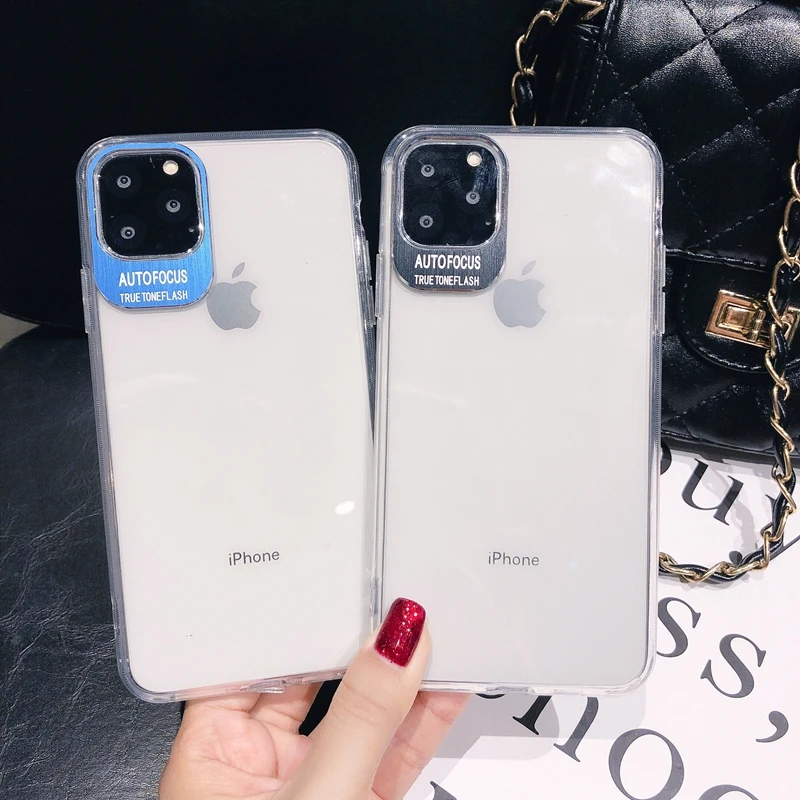 Защитный чехол для телефона Apple iPhone 6 6s 7 8 Plus 10 11 11Pro X XR Xs Max прозрачный мягкий