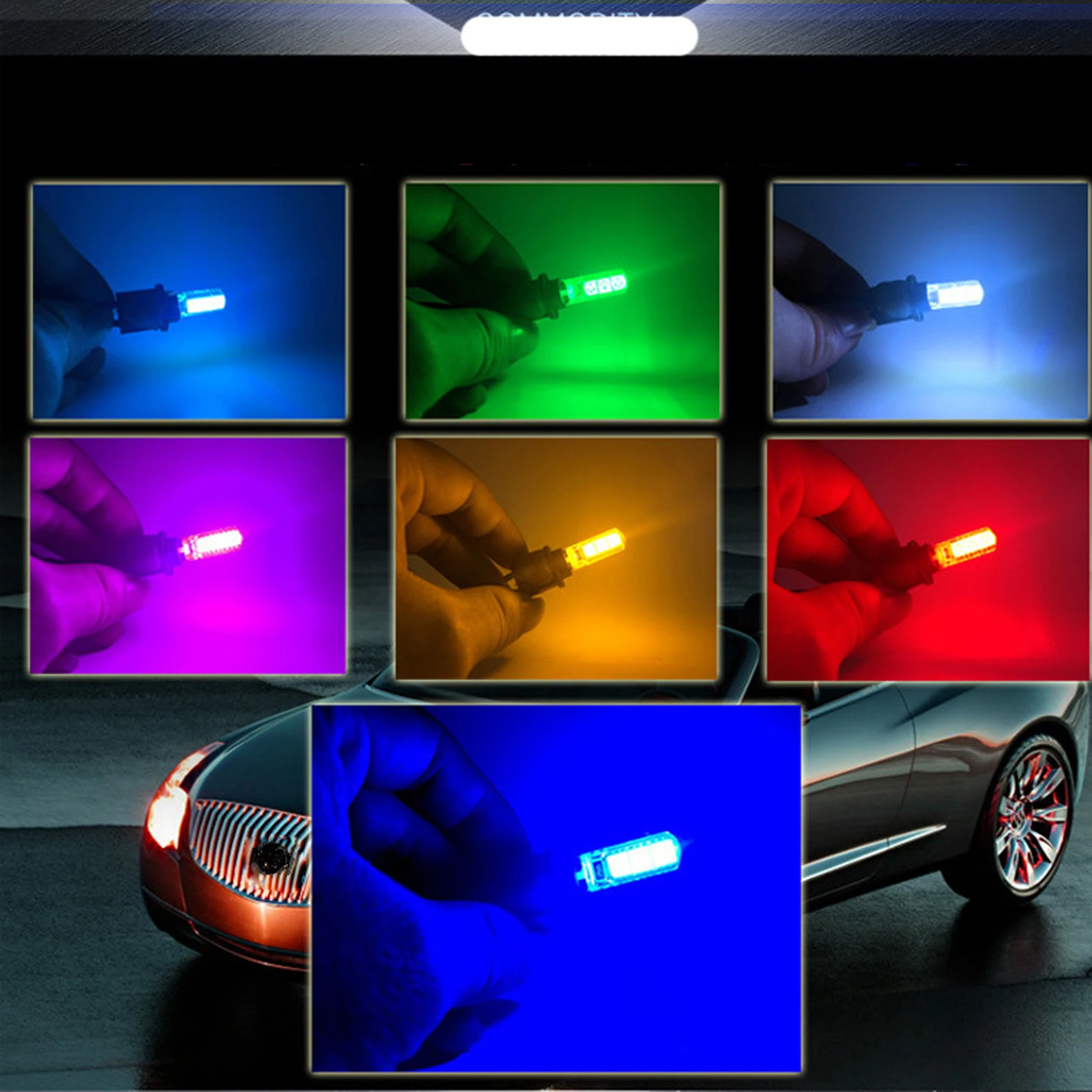 10pcs T10 5050 6smd LED Lights Car Bulbs Led Lamp Reading White 12V | Лампы и освещение