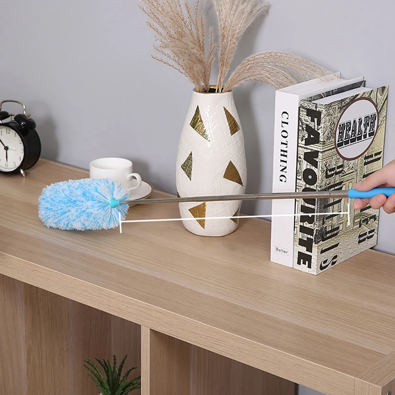 Щетка для пыли из микрофибры раскладной аппарат удаления с натяжным пером дома