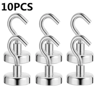 10pc magnetic hook hook magnet holder powerful suction wall hook holder support heavy duty wall hange