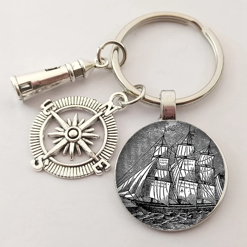 Новый брелок для ключей Лучший Друг руля маяка сумка женские и мужские ювелирные