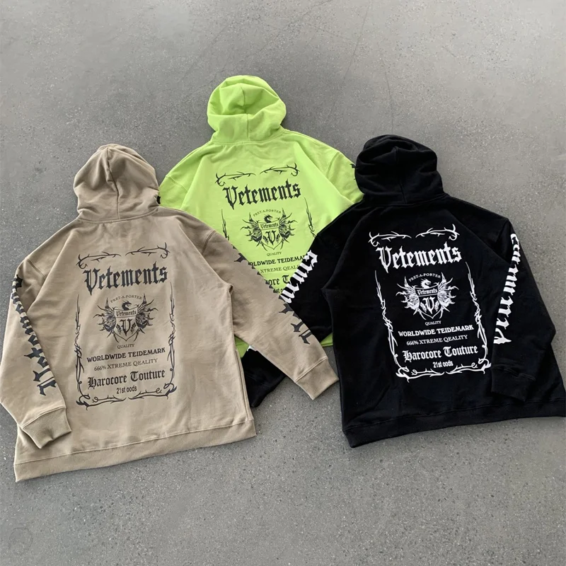 

Худи мужское оверсайз в стиле хип-хоп с графическим дизайном