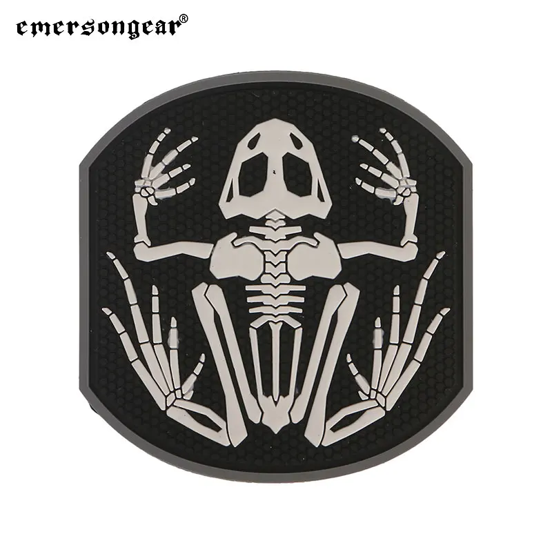 

Emersongear Tactical Frog Skeleton PVC Patchs Morale Badge Emblem Sticker For Airsoft Outdoor Pouch Helmet Hunting Vest