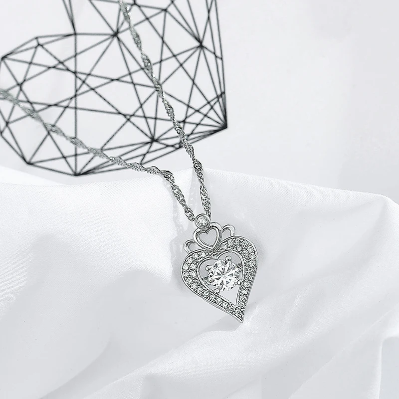 Новое роскошное ожерелье с искусственным кубическим цирконием и кристаллами