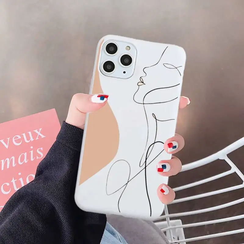 

Art Retro Abstract Geometry Phone Case Candy Color for iPhone 6 7 8 11 12 s mini pro X XS XR MAX Plus