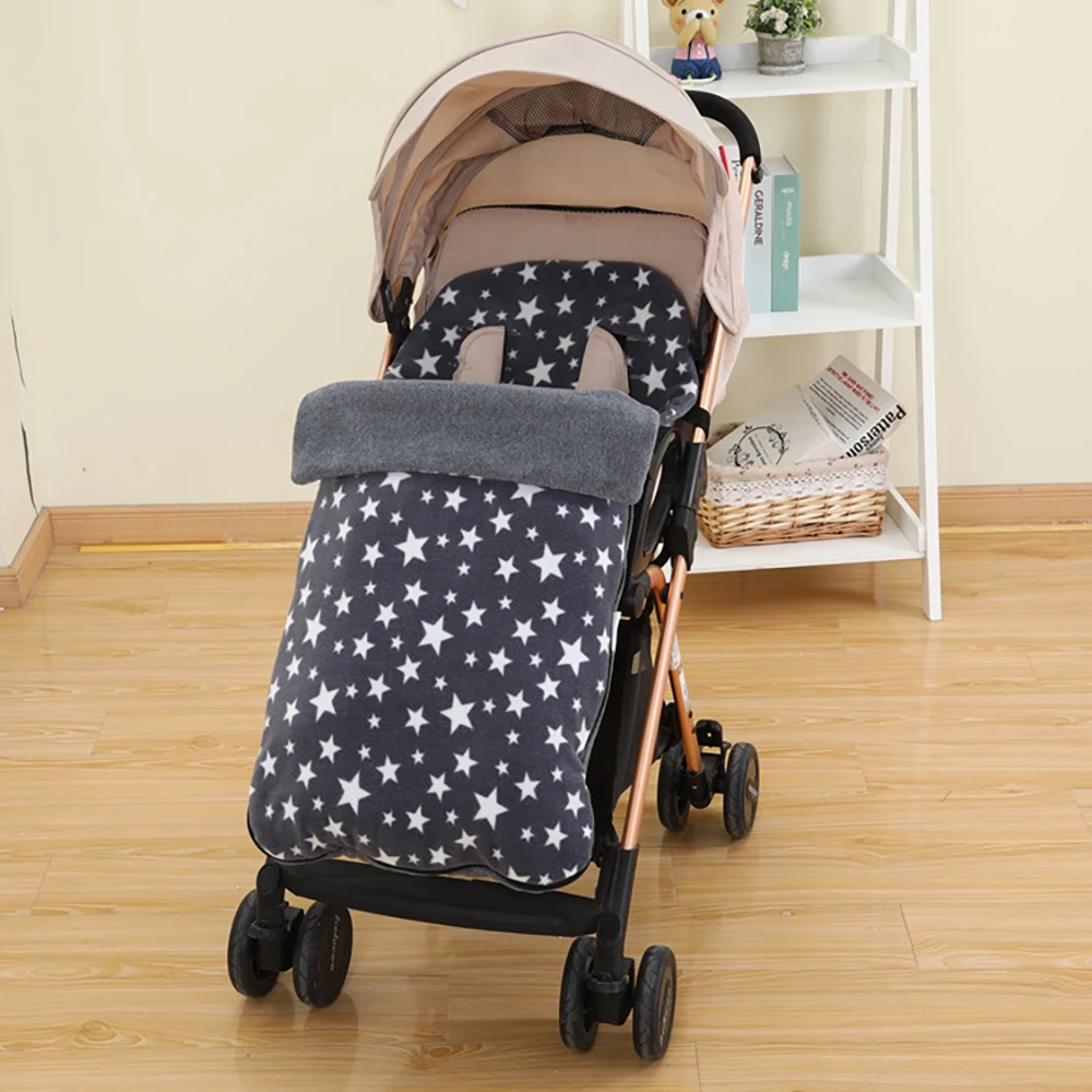 

Universal Baby Stroller Warm Foot Cover Baby Sleeping Bag Autumn Winter Windproof Foot Cover Pushchair Footmuff Anti-Kick Quilt