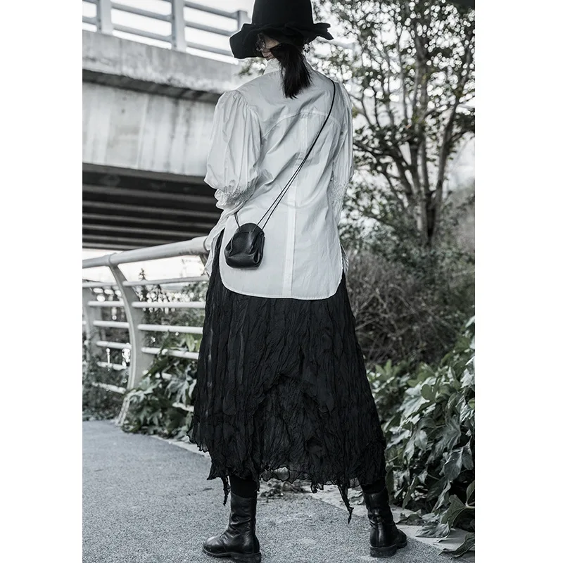 Юбка женская плиссированная средней длины с эластичным поясом Y2k |