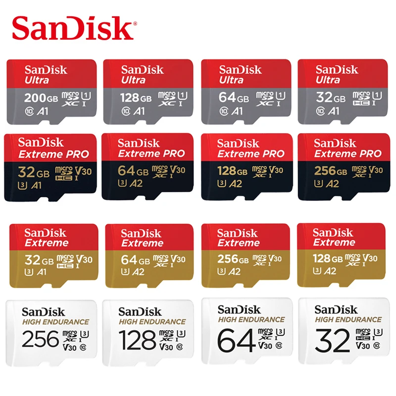 Карта памяти SanDisk MicroSD класс 10 128/256/512 ГБ 32/64 | Компьютеры и офис