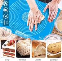 silicone non stick silicone thickening mat cookie pastry baking pads sheet kitchen table mat kneading rolling mat baking tools