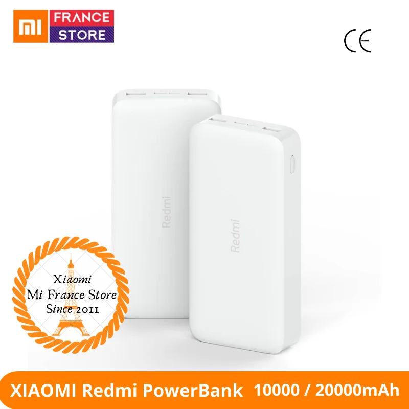 XIAOMI Redmi Power Bank 20000 мАч внешний аккумулятор 10000 мА/ч CE Certification глобальная версия