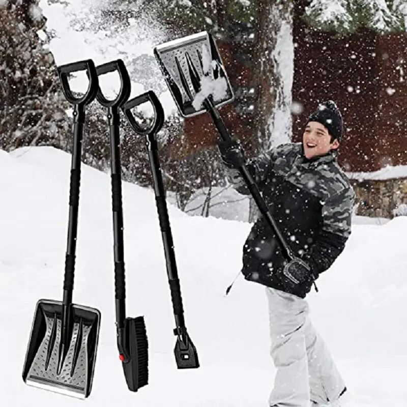 

Three-in-one snow shovel set Multifunction Vehicle Windshield Winter Snow Shovel Winter Snow Removal Tool