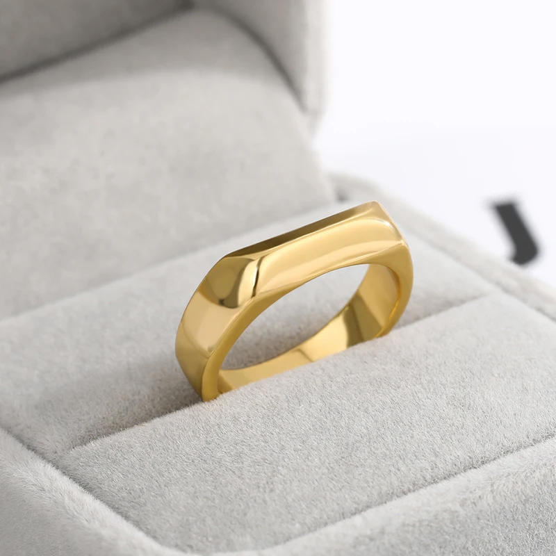 

Fashion Minimalist Circle Rings Fashion Jewelry Stainless Steel Simple Geometric Round Knuckle Rings bague femme