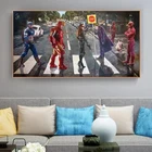 Супергерой пересечение дороги аниме настенная Картина на холсте скандинавские постеры и принты настенные картины для гостиной детской комнаты декор