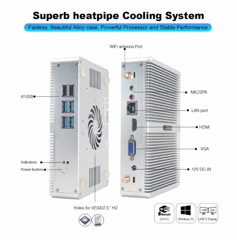 Самый дешевый Core mini PC i7 5500U Celeron 2955U 3205U Pentium 4405U Minipc Windows 10 i3 7167U i5 7267u micro компьютер