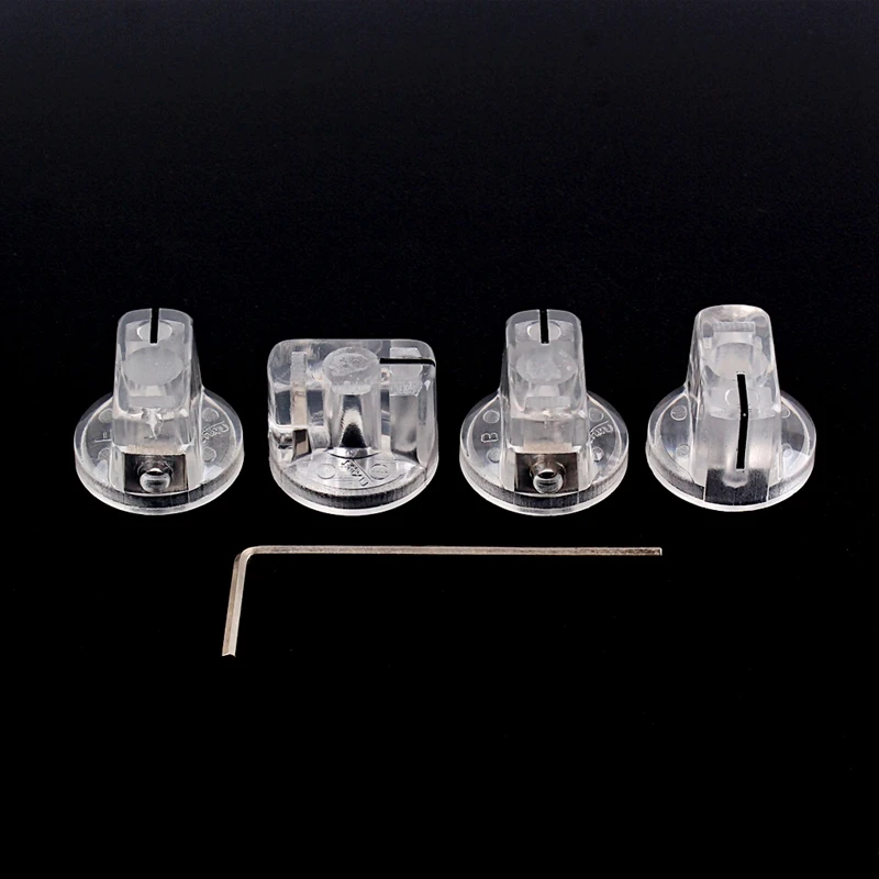 

Transparent Flat Guitar Bass Knob Amp Amplifier Effect Pedal Knobs Guitar Accessories