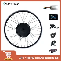 ebike conversion kit 48v1500w front rear motor wheel electric bicycle brushless hub motor 20242627 52829700c rim kt lcd3