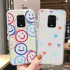 Силиконовый чехол со смайликом для Xiaomi Redmi Note 8, 7 Pro, чехол для Mi 11 Lite, A3, A2, 9, 8T, 7S, 8A, 7A, 6A, 10X, Poco X2, прозрачный чехол
