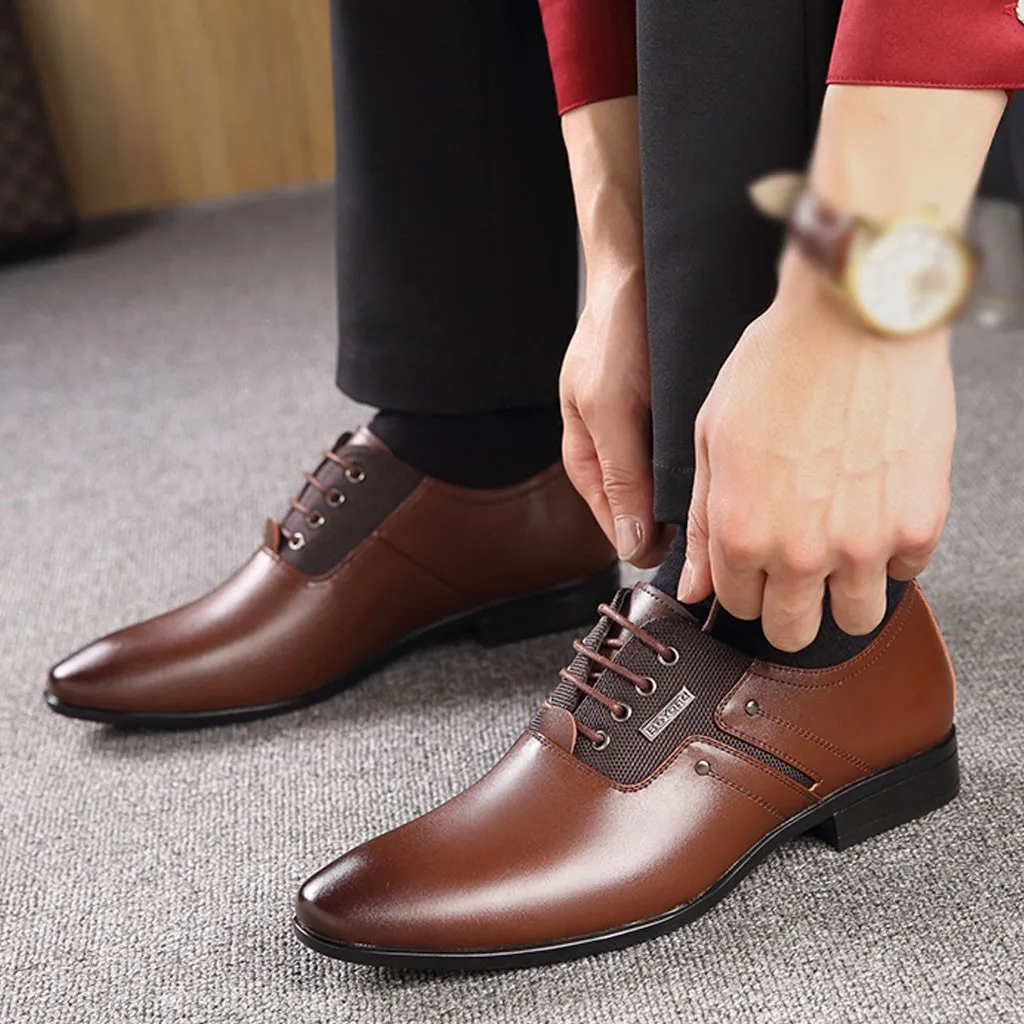 2019 г. Новые Мужские модельные туфли оксфорды из высококачественной