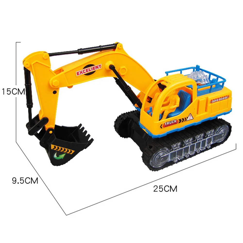 

360 Rotation Electric Excavator Construction Car with Music LED Kids Gift Construction Vehicle Engineering Car Interactive Toy