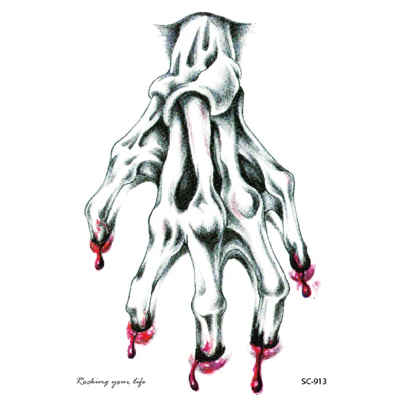 Экологически водостойкая временная татуировка на руку реквизит для