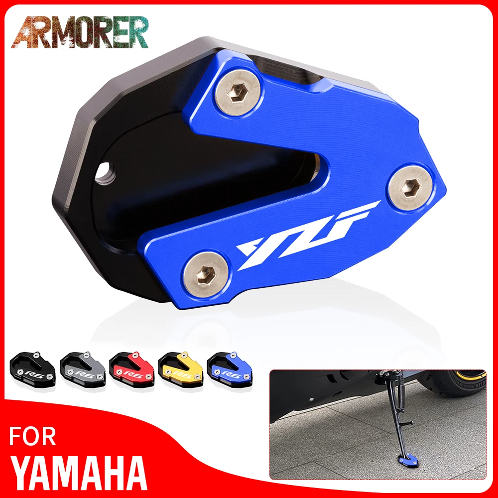

For YAMAHA YZF-R6 YZF R6 YZFR6 2013 - 2020 2019 Motorcycle Kickstand Foot Side Stand Extension Pad Support Plate Accessories