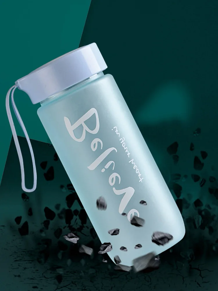 

Sports Water Bottle Simple Style Frosted Portable Outdoor Sports Bottle Dinkware Camping Bike Bottle Kitchen Tools