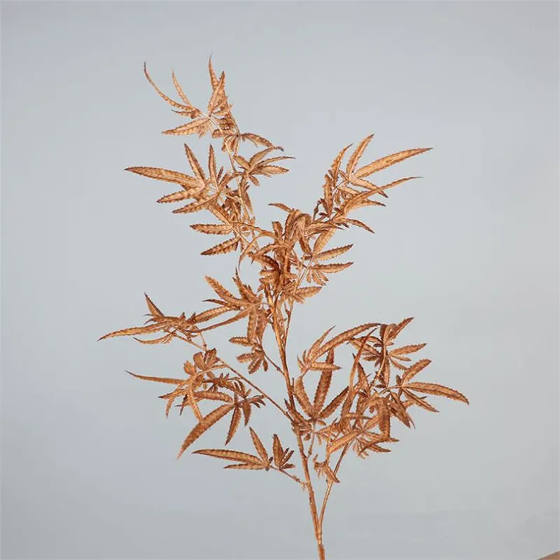 10Pcs Fake Long Stem Japanese Maple (4 stems/piece) 35.43&quot Simulation Plastic Maples for Wedding Home Artificial Plants | Дом и сад