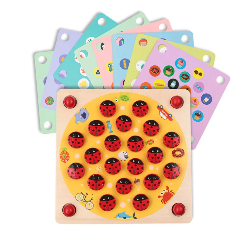 

Basswood Splint Memory Game Chess Concentration Training Logical Thinking Early Education Educational Toys