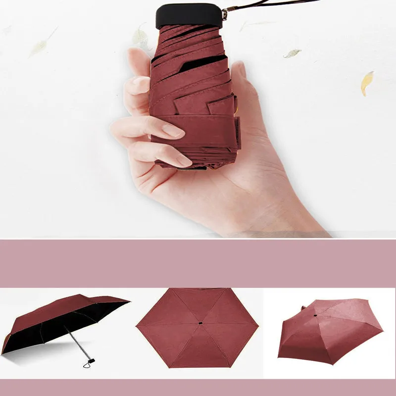 

Mini Pocket Umbrella Women UV Small Umbrellas 180g Rain Women Waterproof Men Sun Parasol Convenient Girls Travel Parapluie Kid