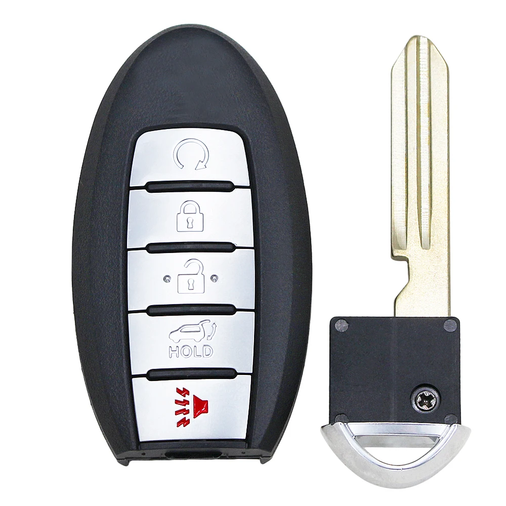 Keyless-Go FSK 434MHz Smart Remote Key (SUV) PCF7953M HITAG AES 4A Chip FCC ID: KR5TXN4 S180144507 NSN14 Blade For Nissan Rogue |