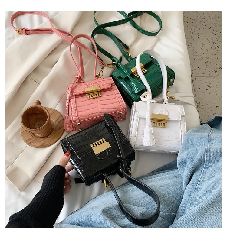 

Fashion Stone Pattern Super Mini bag PU Leather Tote Bags For Women 2021 Summer Shoulder Messenger Handbags Female CrossBody Bag