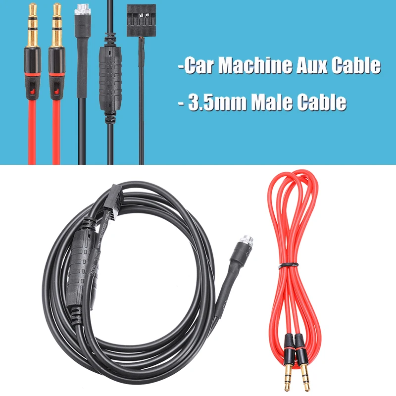 

3.5mm AUX Input Mode Cable Female Mountable Socket Fit For BMW E46 98-06 Aux-in Audio Adapter Cables