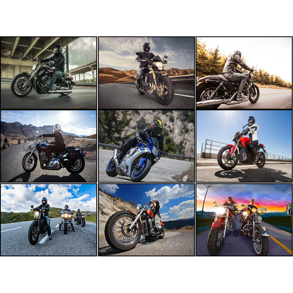 5D алмазная живопись для мотоцикла локомотив и гонщик стразы вышивка крестом