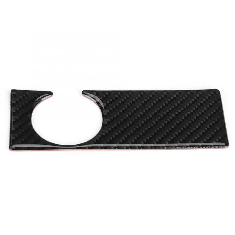 Углеродное волокно автомобильный двигатель ключ запуска рамка панель отделка