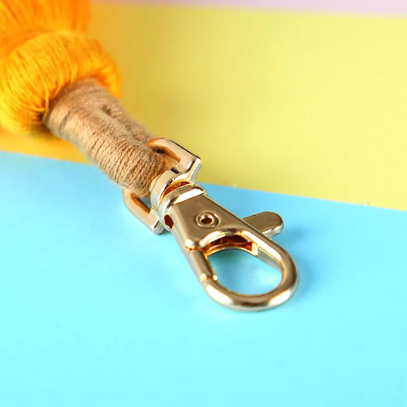 

New Fashion Multi-Layer Handmade Bohemian Tassel Keychain Bag Pendant Keyring Charm Wild Handbag Pendant Accessories