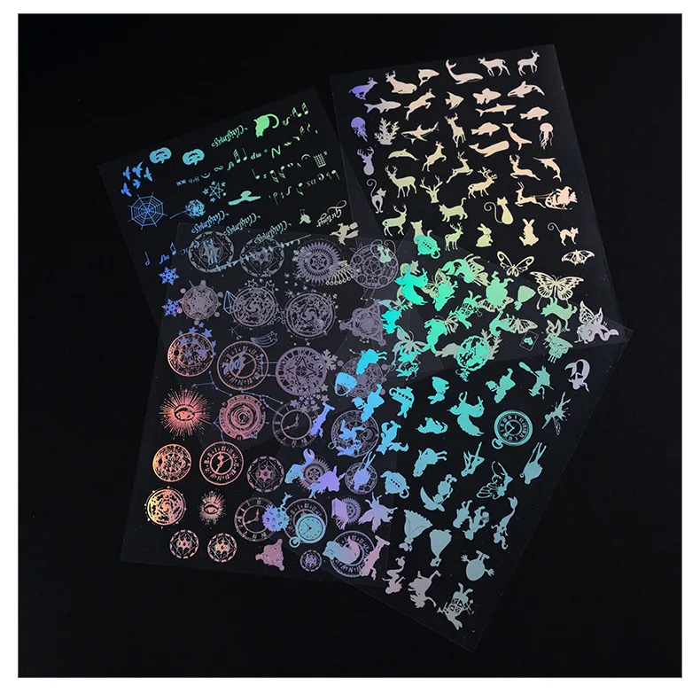 4 шт. прозрачные декоративные материалы лазерная пленка из смолы для творчества