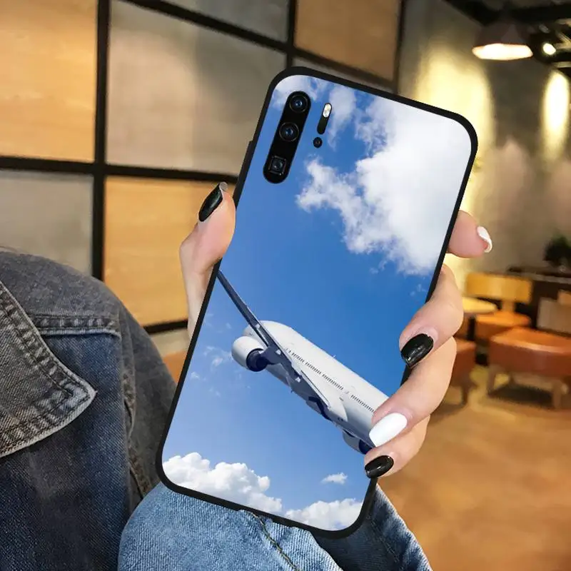 

Aircraft airplane travel sky Phone Case For Huawei Enjoy 7 7s 8 8e 9 9e 10 plus P8lite 2017 Honor 5a view9 play 3e