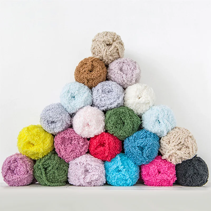 Шерстяная Толстая Коралловая бархатная пряжа 50 г/шар мягкая детская ручное