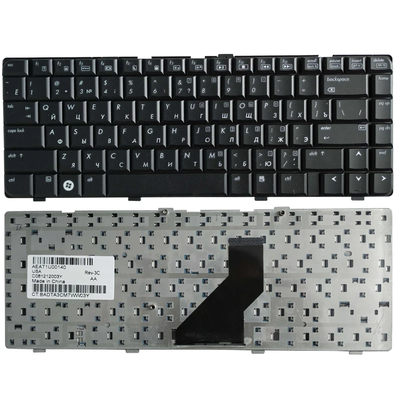 Русская клавиатура для ноутбука HP Pavilion DV6000 DV6700 DV6800 441427-001 RU черная без рамки |