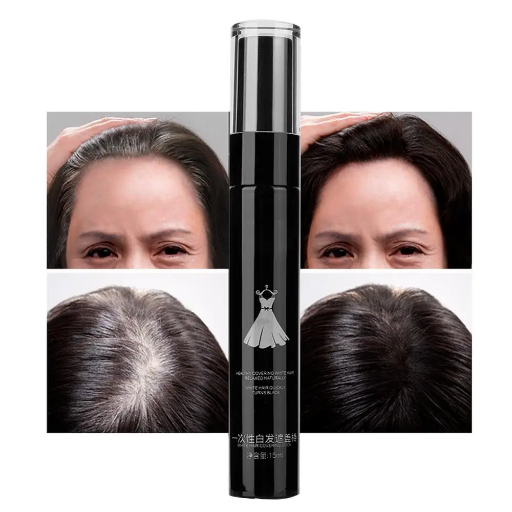 Воск для волос Временная Краска ручка Одноразовая крышка белый инструмент ухода
