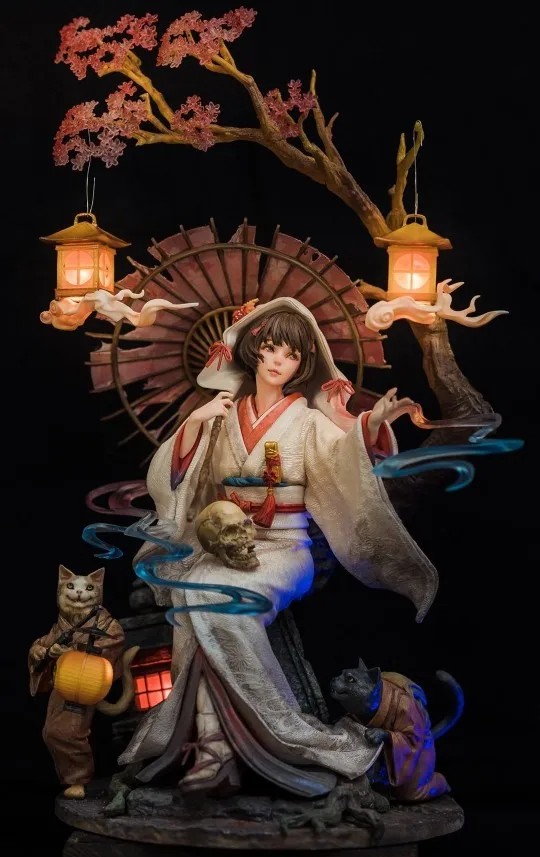 Набор для гаража белая форма из смолы ручной работы WF2020 зимняя маленькая скраб