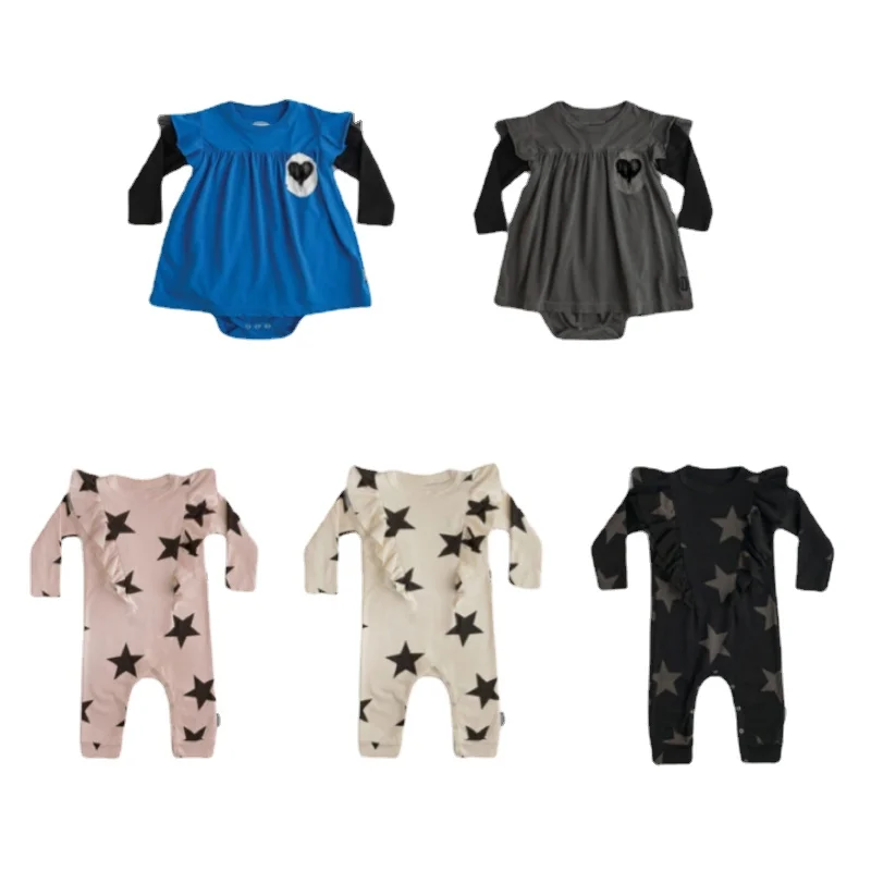 

In Stock NU2021 Baby Romper Printed Pattern Casual Cotton Boy Girl Romper