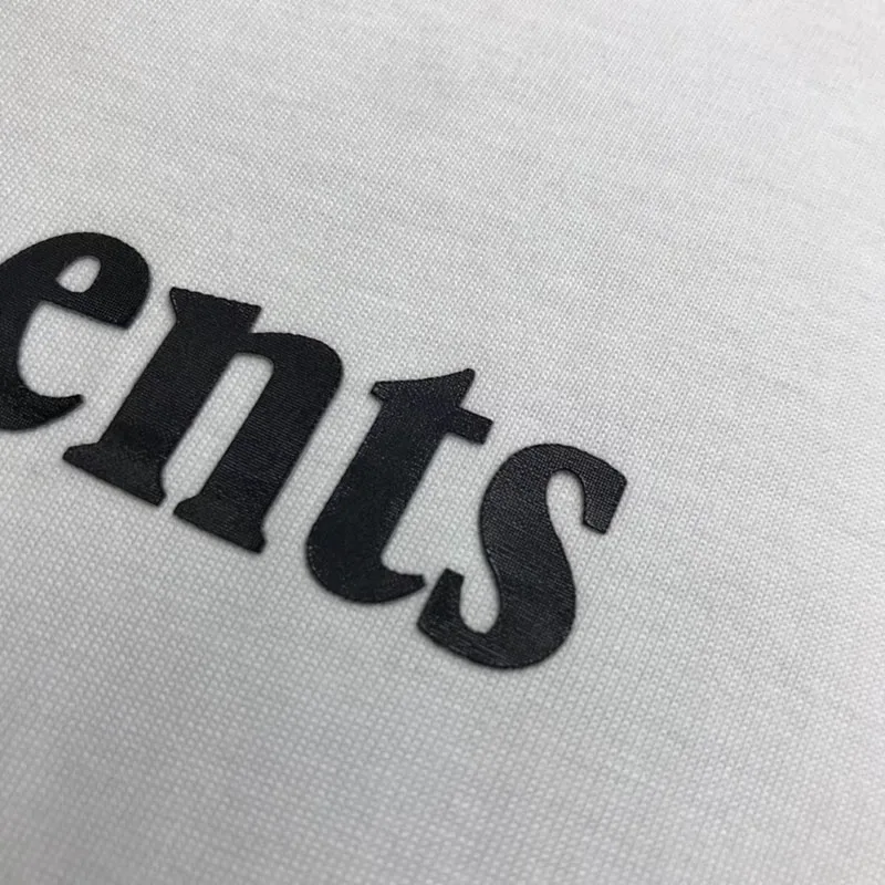 

High Hip Hop Street VETEMENTS Top Tees Best Quality Cotton Oversized Concise Big Tag Patch Embroidery Vetements T Shirt