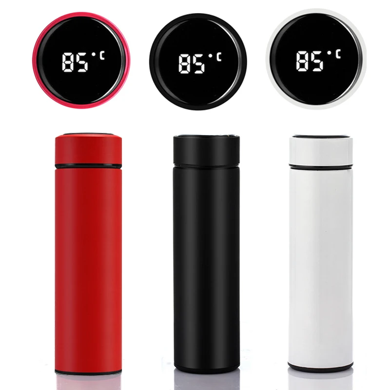 500 мл Термос Вакуумная чашка температурный дисплей путешествия изолированный