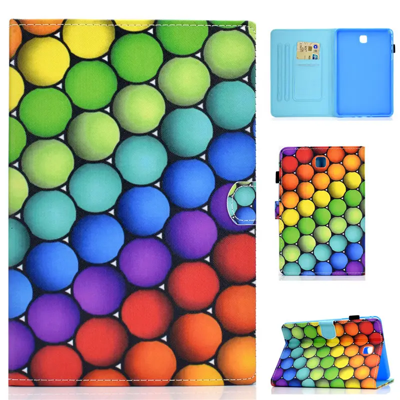 S038 SM-T355 чехол для Samsung Galaxy Tab A 8,0 SM-T350 T355 P350 Smart Cover Funda модный мультяшный Кот планшет PU кожаный чехол-подставка - Цвет: S038