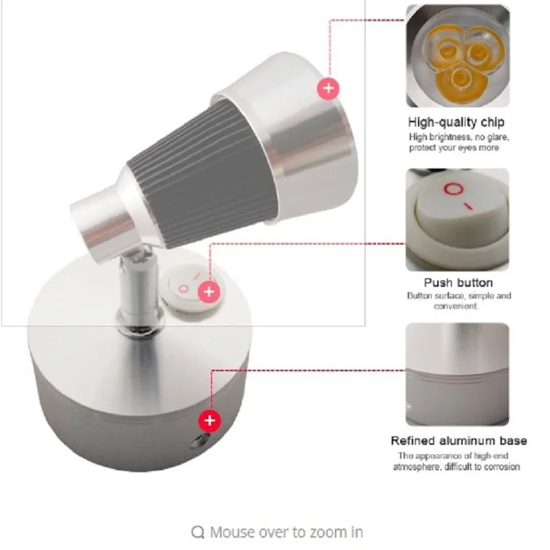 3 Вт 110 220 в 12 В светодиодный круглый нижний холодный белый теплый светильник для