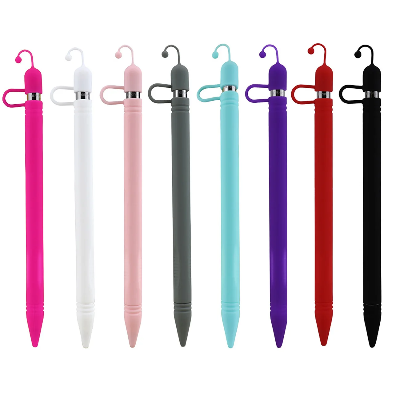 

Silicone Compatible For Apple Pencil Case Compatible For iPad Tablet Touch Pen Stylus Protective Sleeve Cover Anti-lost
