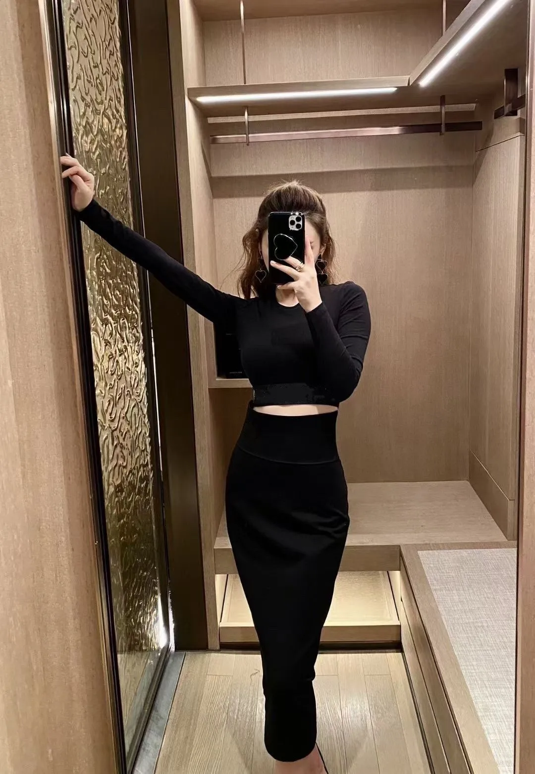 

Женский трикотажный короткий топ из двух предметов, Новинка весна-осень 2021, женский модный спортивный костюм с юбкой на молнии